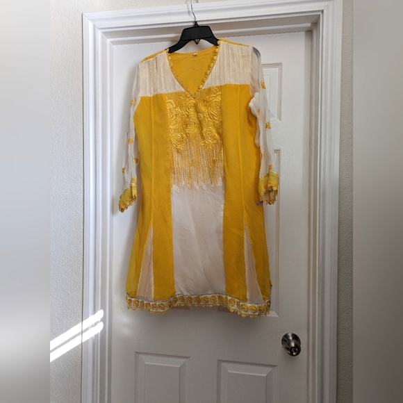 Purchase from India size 44 tunic mustard color - Picture 1 of 4